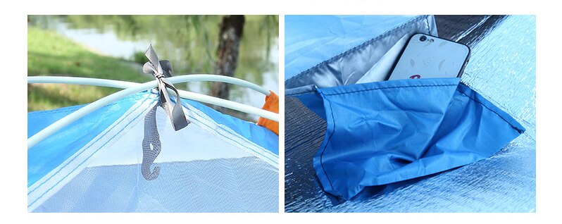 Cheap Goat Tents Folding tent full automatic quick opening portable mountaineering camping tent park picnic sunscreen tent Tents 